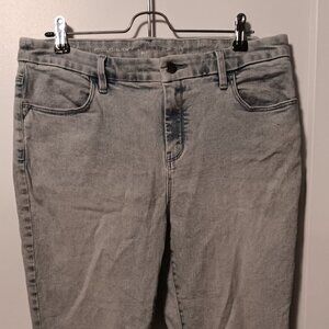 Chicos Womens Perfect Stretch Girlfriend Slim Leg Capri Light Blue Denim 1.5